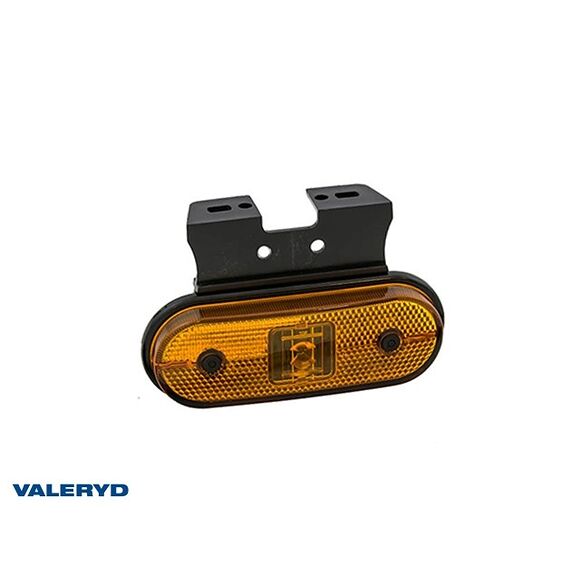 VALERYD LED Sidomarkeringslykta Aspöck Unipoint I 119x75x18mm gul 24V med P&R 0,50m ASS1