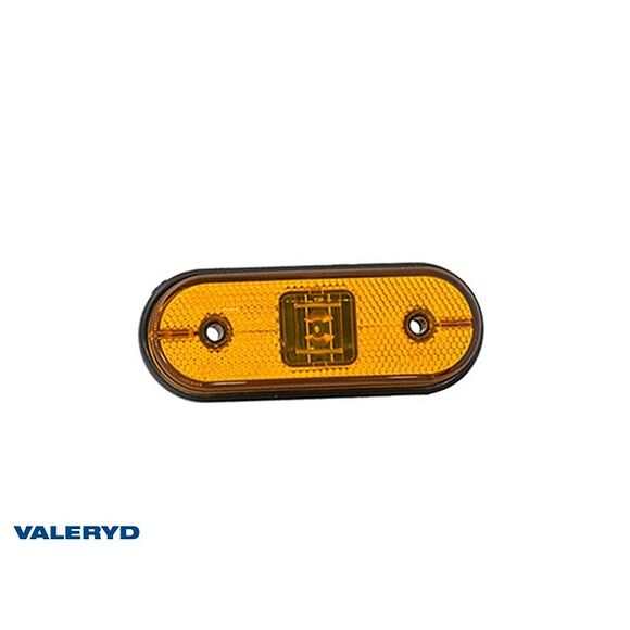 VALERYD LED Sidomarkeringslykta Aspöck Unipoint I 119x44x18mm gul 24V med P&R 0,50m Kabe