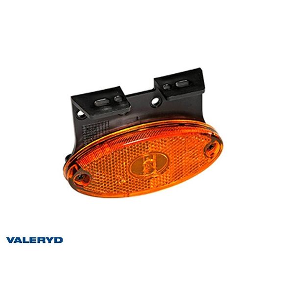 VALERYD LED Sidomarkeringslykta Aspöck Flatpoint II 102x46x22mm gul 24V med P&R 1,50m Ka