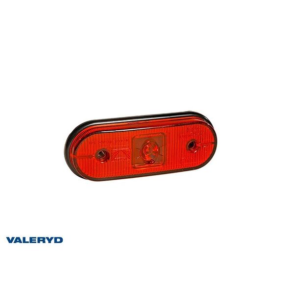 VALERYD LED Sidomarkeringslykta Aspöck Unipoint I 119x44x18 röd 24V med 0,50m Kabel
