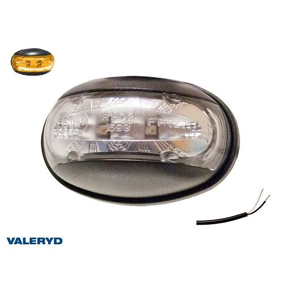 VALERYD LED Sidomarkeringslykta Valeryd 60x32x35 gul 12-30V inkl. 450 mm kabel