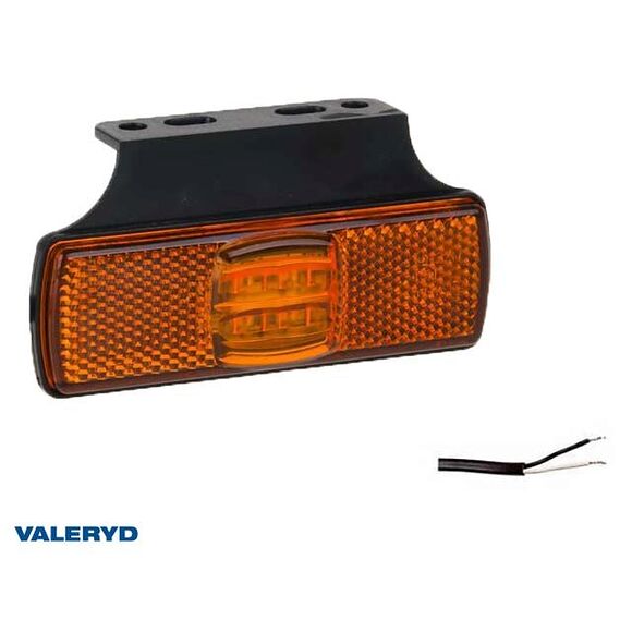 VALERYD LED Sidomarkeringslykta Valeryd 116x32x14,5 gul 12-30V med reflex inkl. 450 mm k