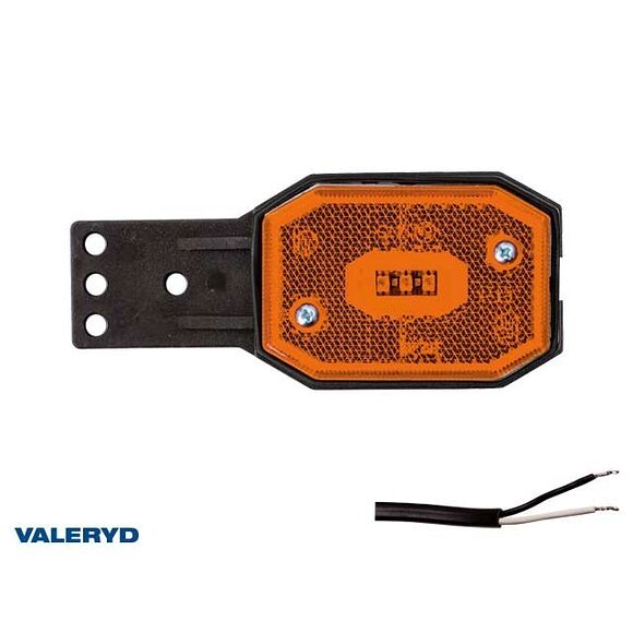 VALERYD LED Sidomarkeringslykta Valeryd 113x42x34 gul med fäste 12-30V inkl. 450mm kabel