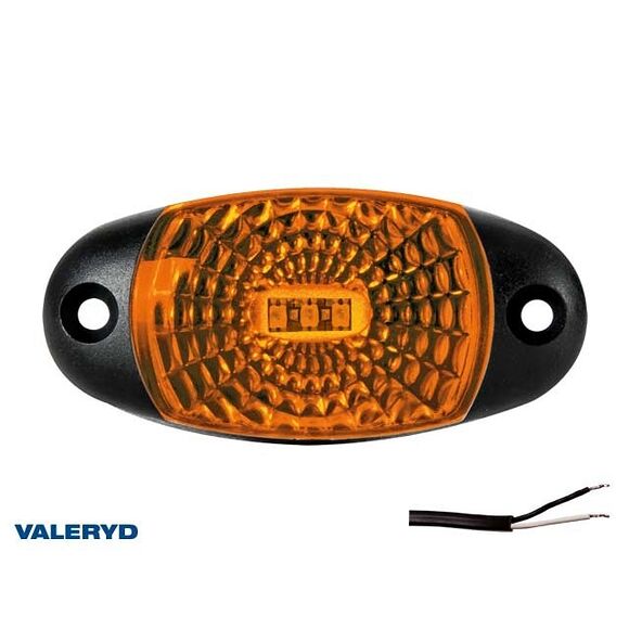 VALERYD LED Sidomarkeringslykta Valeryd 72x34x18 gul 12-30V inkl. 450mm kabel