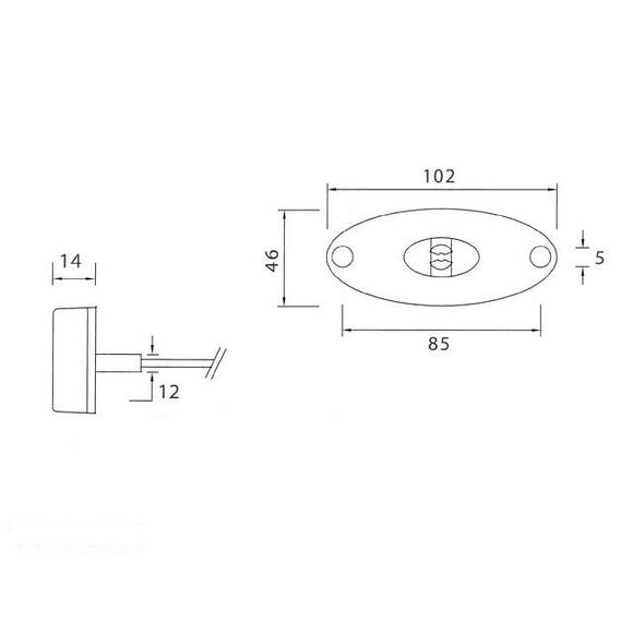 VALERYD LED Positionsljus Aspöck Flatpoint II