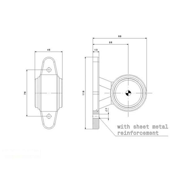 VALERYD LED Breddmarkeringslykta släpvagn 12-30V