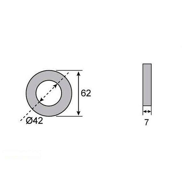 VALERYD Navtätning passar till Al-Ko GM 42x62x7