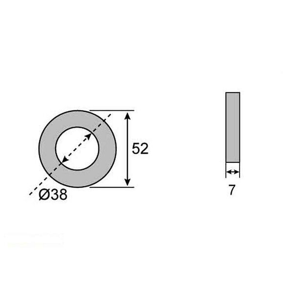 VALERYD Navtätning 38x52x7
