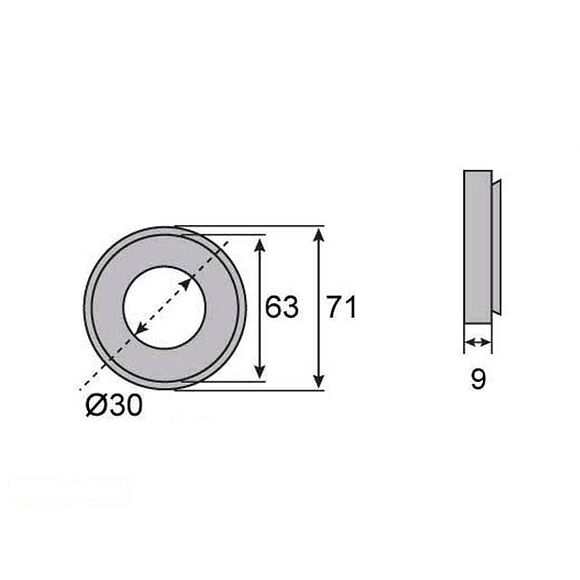 VALERYD Navtätning Peitz / Knott 30x63x9