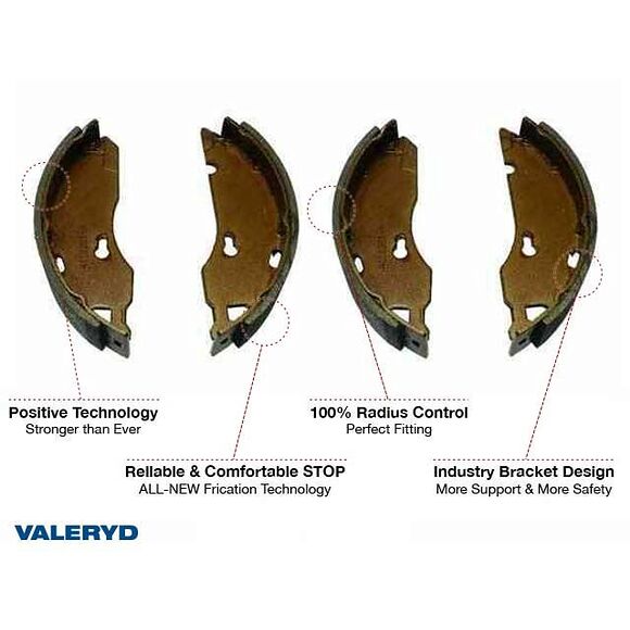 VALERYD Bromsbackset 160x35 till Al-Ko axelsats