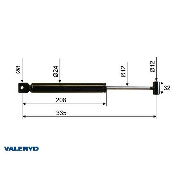 VALERYD Påskjutsdämpare ZAF 135 Pav/SR MX CC=335
