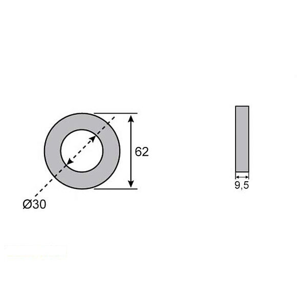 VALERYD Navtätning 3-delad 30x62