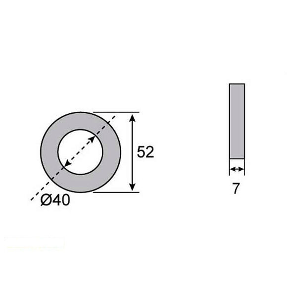 VALERYD Navtätning 40x52x7 passar till AL-KO