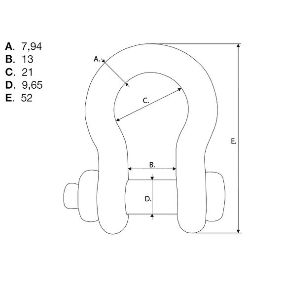 VALERYD Lyrschackel G2130 US WLL 750 Kg
