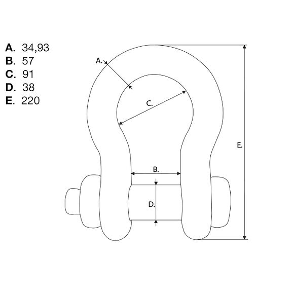 VALERYD Lyrschackel G2130 US WLL 13500 Kg