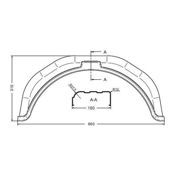 VALERYD Skärm plast B180 H310 L660 13 tum