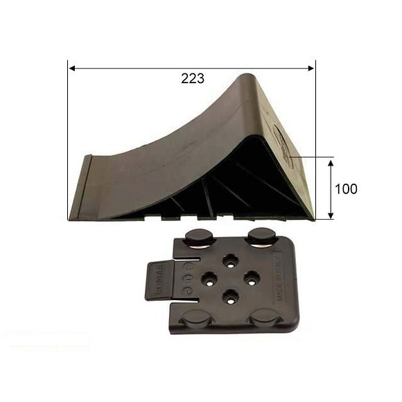 VALERYD Stoppkloss och hållare 1600kg