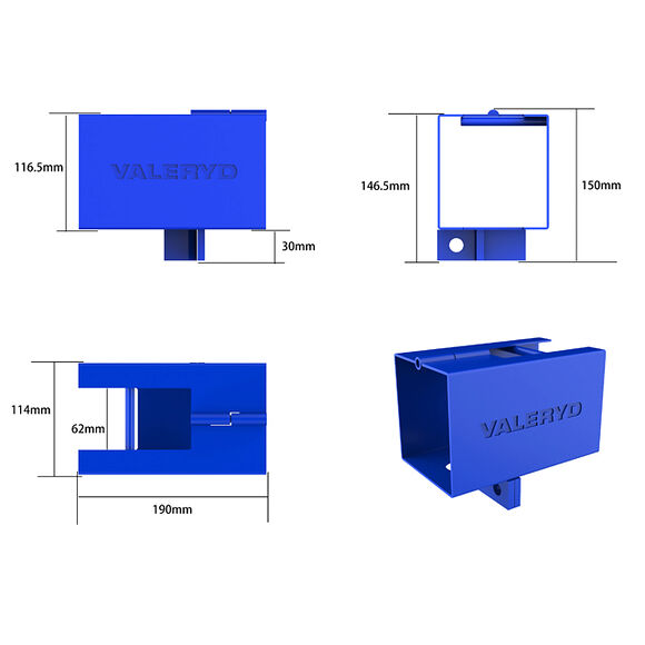 VALERYD Släpvagnslås Universal 190x150mm