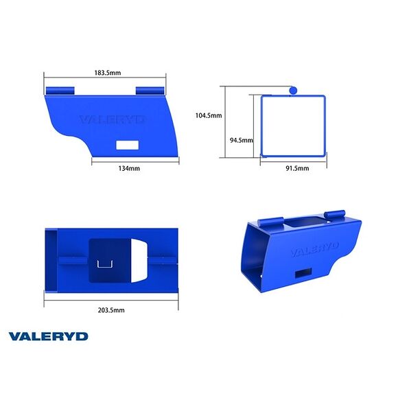 VALERYD Släpvagnslås Universal 203x91mm