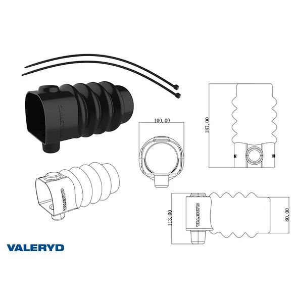 VALERYD Gummibälg passar till Ifor Williams KFG35 3500kg