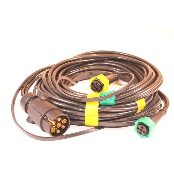 VALERYD Huvudkabel 7-pin, 7,1m + 2x4,8m, dimljus