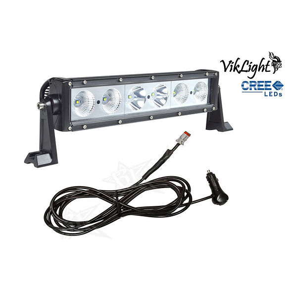 VALERYD LED Arbetsbelysning med Magnetfot och Cigg Kontakt 2800 Lumen 12/24V