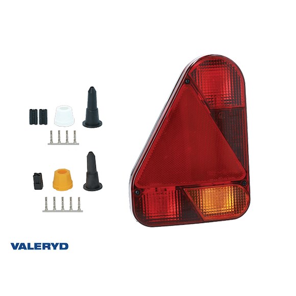 VALERYD Baklampa 5-funktionell med dimljus Ajba Vä 160x220x55 mm 12V bajonettanslutning 