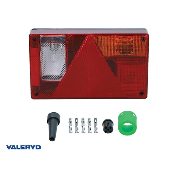 VALERYD Baklampa 6-funktionell med backljus Ajba hö 237x138x53mm 12V bajonettanslutning 