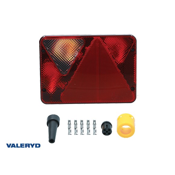 VALERYD Baklampa 6-funktionell med dimljus Ajba Vä 188.8x135x50.5mm 12V bajonettanslutni