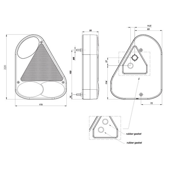 VALERYD Balykta Jokon Ear - Kabelgenomföring - Höger