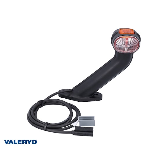 VALERYD Breddmarkeringslykta Aspöck Superpoint II 168x170mm Hö röd/vit/gul 24V med P&R 1,25m kabel