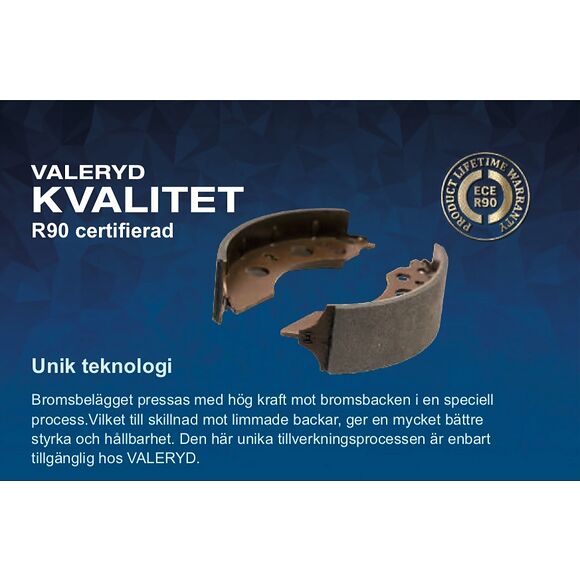 VALERYD Bromsbackset 200*50 till Knott axelsats