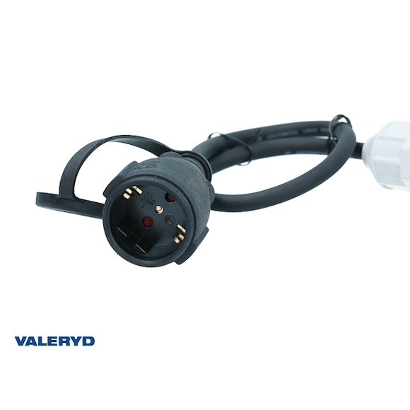 VALERYD CEE adapter 3-polig CEE hane-Schuko hona L  0,35 m 240V/16A IP44