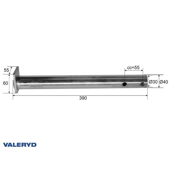 VALERYD Dragrör passar till AL-KO 100S 40 mm