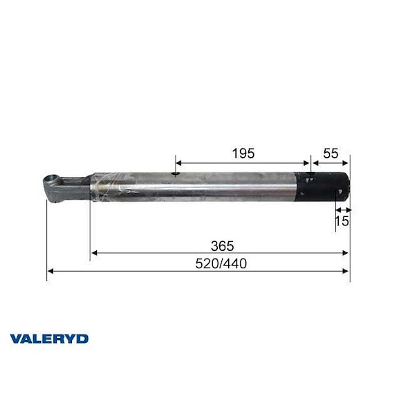 VALERYD Dragrör Peitz PAV/SR 2,0 M Ø 46mm