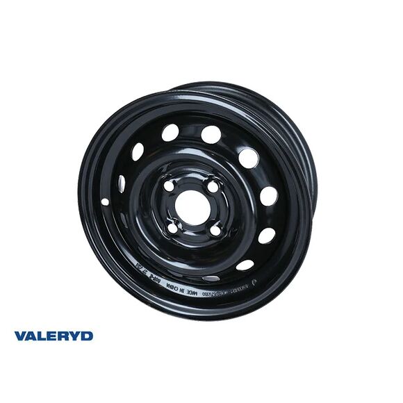 VALERYD Fälg Släpvagn 4x100 13 Tum Svart