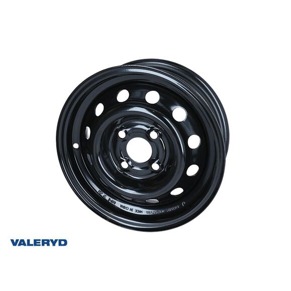 VALERYD Fälg Släpvagn 4x100 14 Tum Svart