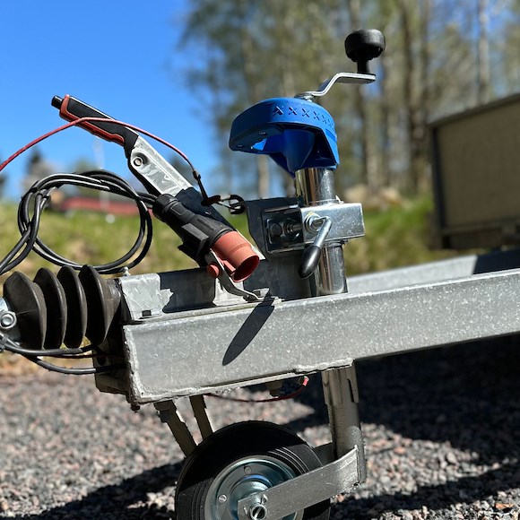 VALERYD Handtag till stödhjul, blå