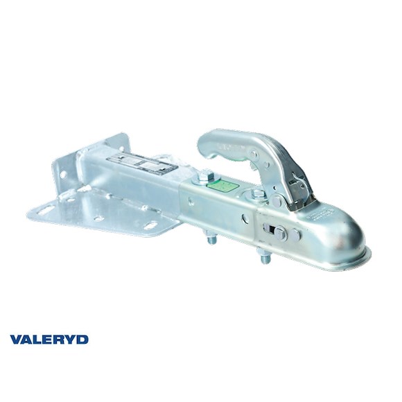 VALERYD Kulkoppling 750 Kg Knott KZE 7,5 V-drag med platta, med konsol för stödhjul