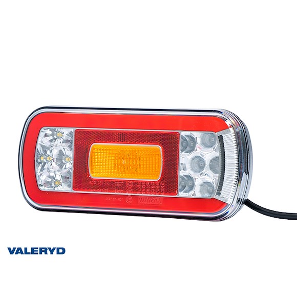VALERYD LED Baklampa SCANDI-130 Valeryd Vä 220x100x50,5mm 12-24V  inkl 1m Kabel