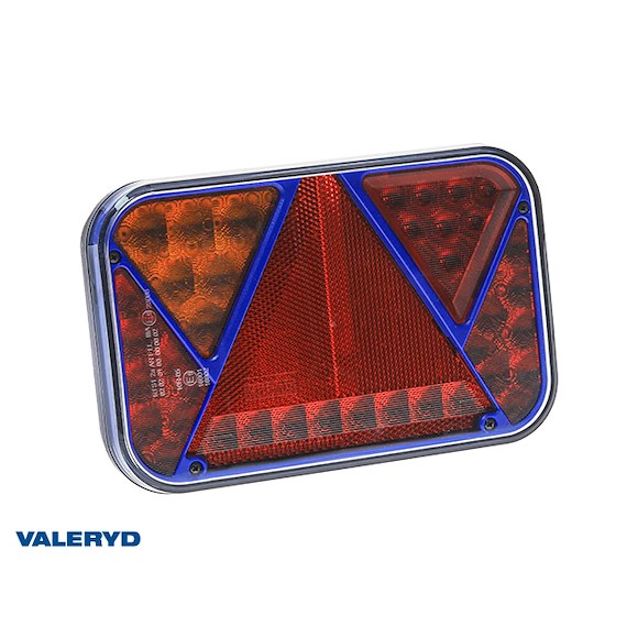 VALERYD LED Baklampa SCANDI-270 Blå Valeryd Vä 200x130x50 12V, Bajonettanslutning 5-pol