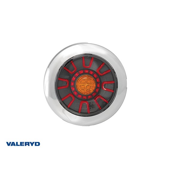 VALERYD LED Baklampa SCANDI-313 krom Valeryd Höger/Vänster Ø155x39mm 12-36V, bajonett 5-