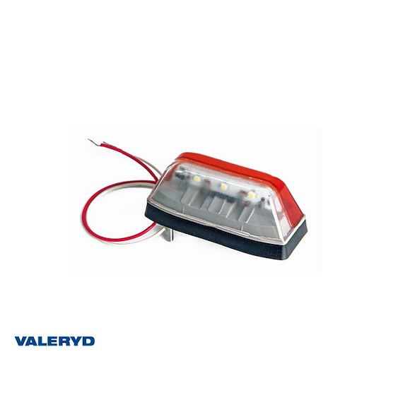VALERYD LED Breddmarkeringslykta vit/röd Ajba 12/24V 96x43.6x40mm