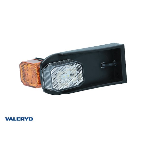 VALERYD LED Positionsljus Aspöck Flexipoint vit/gul med hållare 0,5 m DC-kabel