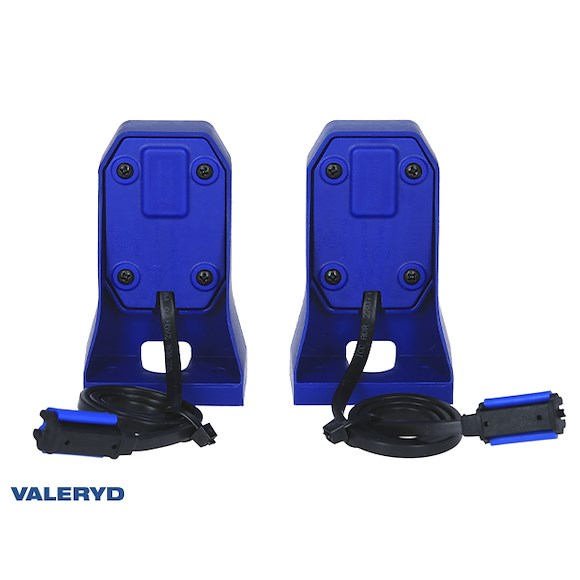 VALERYD LED Positionsljus Valeryd 100x63x46mm vit inkl. QS075 kontakt Blå hållare (2-pac