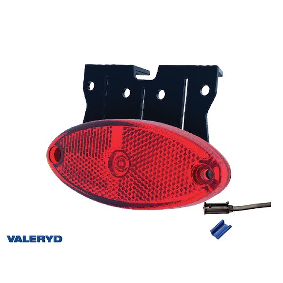 VALERYD LED Positionsljus Valeryd 102,4x74x37,8mm 12-36V röd  50cm kabel inkl. QS075 kon