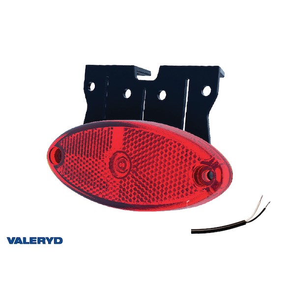 VALERYD LED Positionsljus Valeryd 102,4x74x37,8mm 12-36V röd  50cm kabel