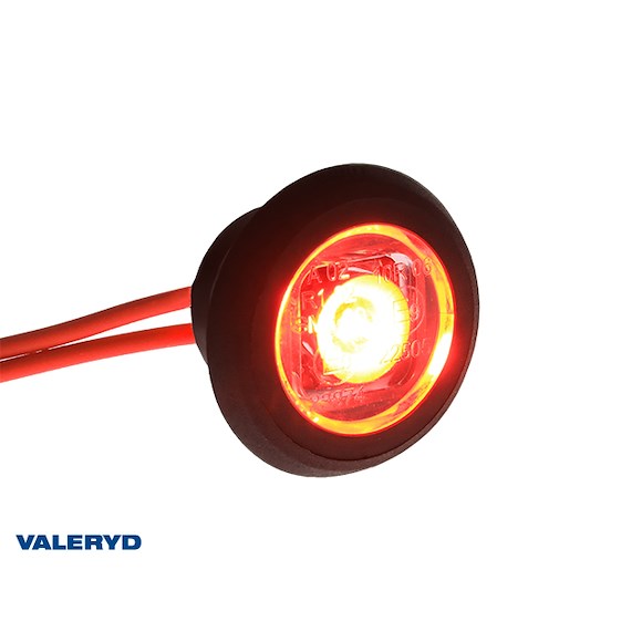 VALERYD LED Positionsljus Valeryd Ø32x17,2mm Röd 12-36V inkl. 0.15m Kabel