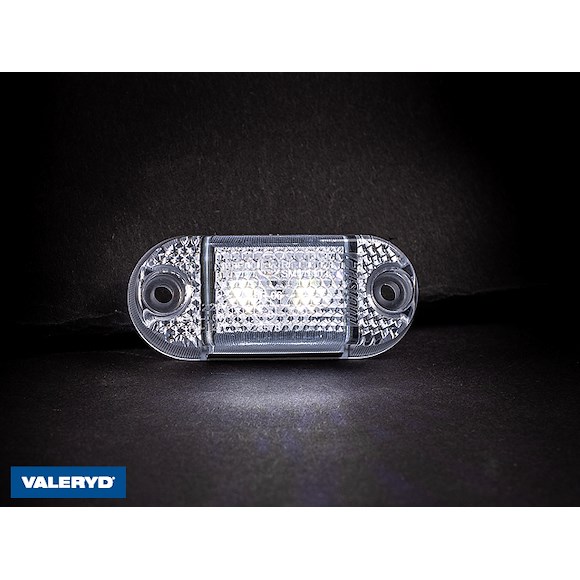 VALERYD LED Positionsljus Valeryd 65x28x18mm vit 12–36V, inkl. 150mm Kabel