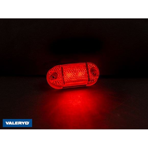 VALERYD LED Positionsljus Valeryd 65x28x18mm röd 12–36V, inkl. 150mm Kabel